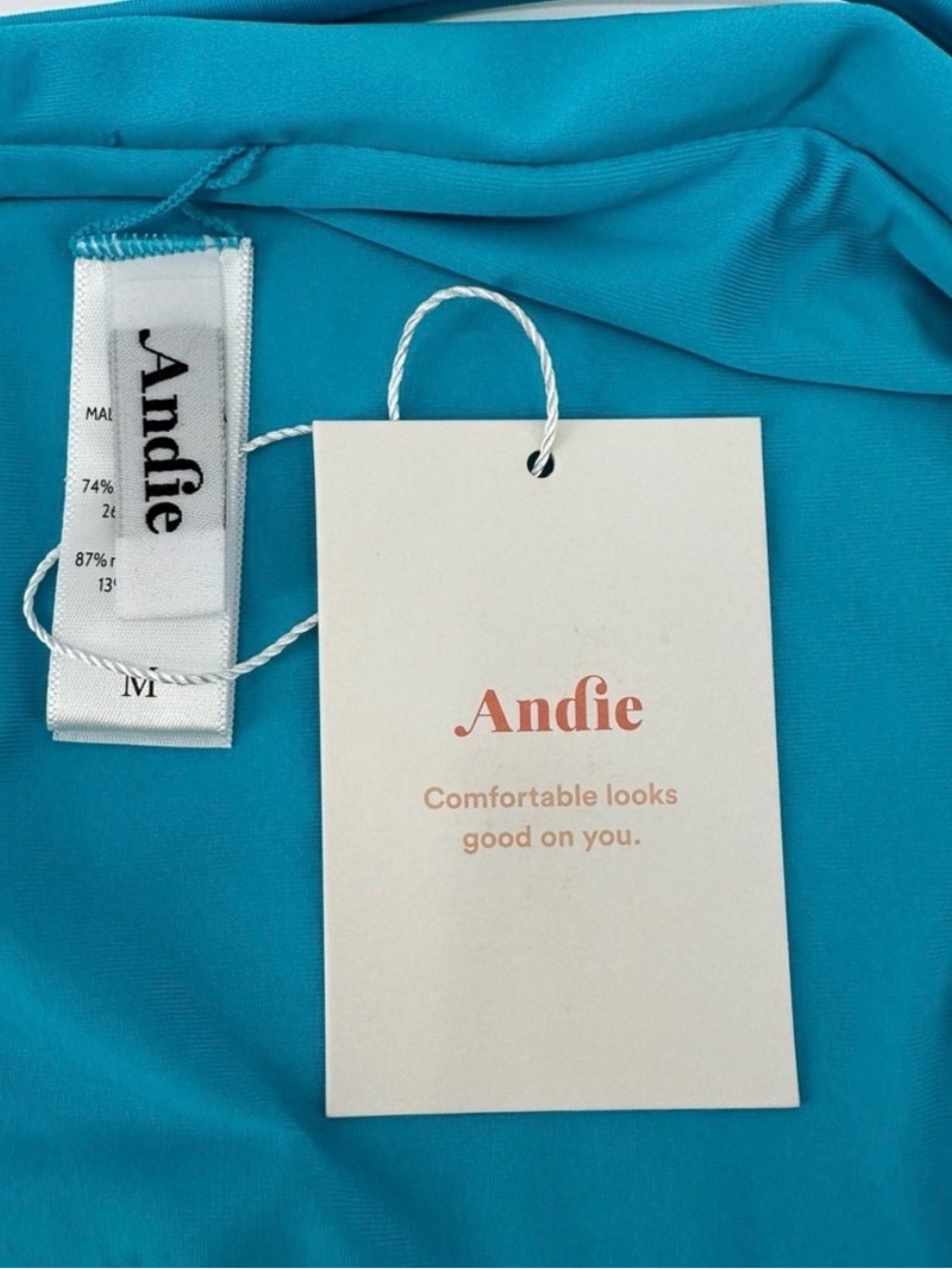NWT - Andie Teal Bikini Bottom with belt - Picture 5 of 9
